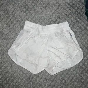 Lululemon Athletic Marble/White Shorts